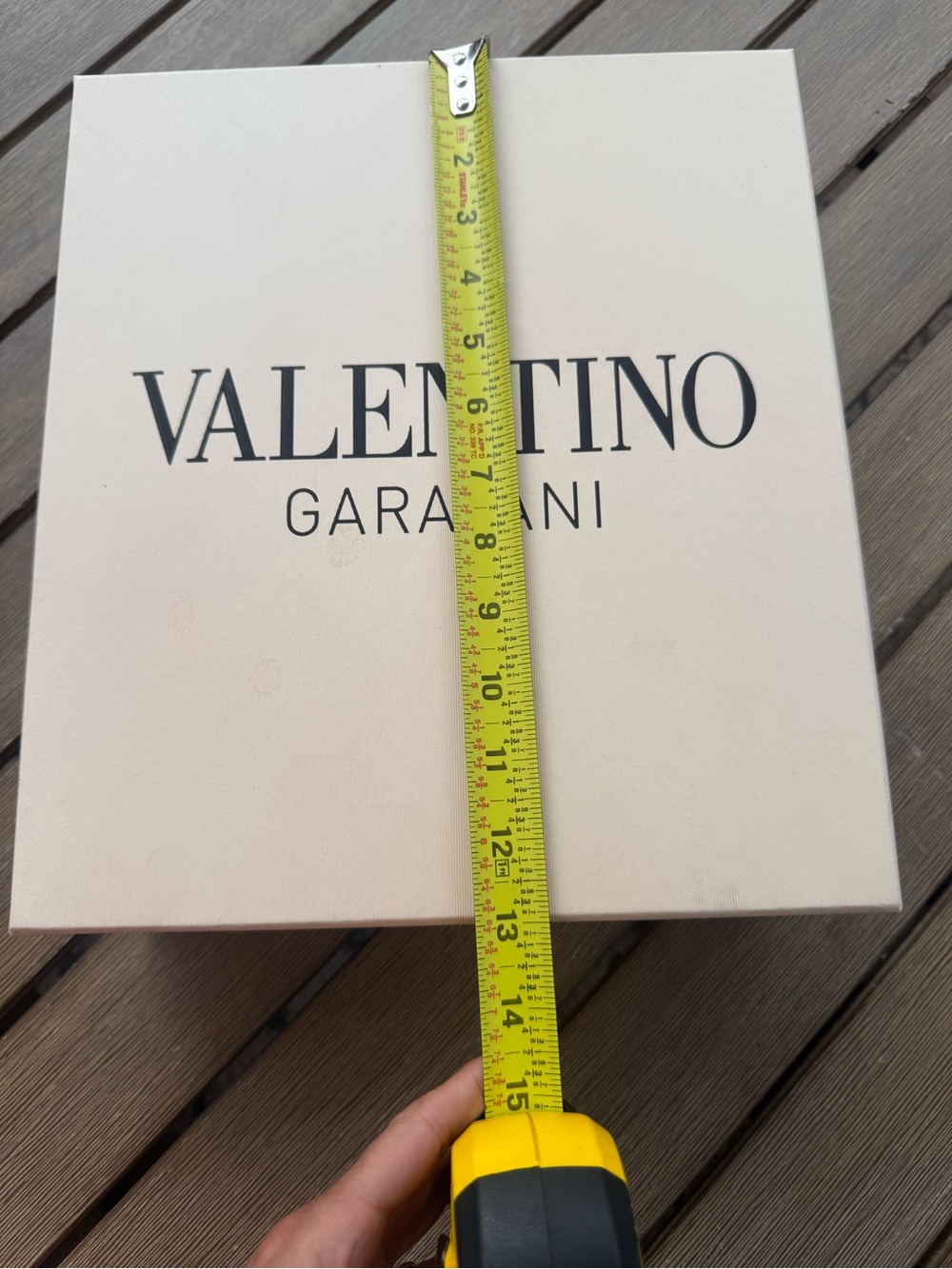 Valentino Garavani Empty Shoe Box Only With Lid Cream Designer Storage - Picture 9 of 10
